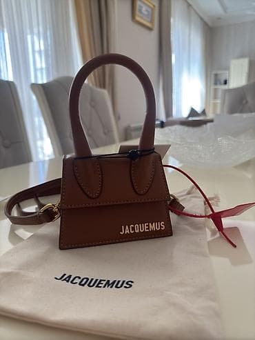 Original Jacquemus “Le Chiquito” mini çanta - Rəng: tünd qəhvəyi -