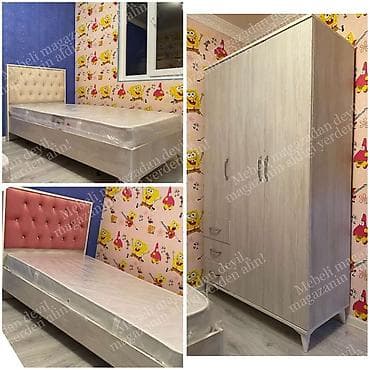 yataq otagi dest: 2 carpayi 1 dolab Sifariwle yigilir. Reng secimleri var. Catdirma — 1