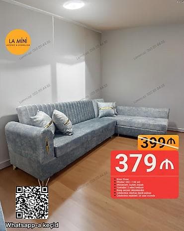 köhne divan: Künc divan, Açılan, Bazalı, Parça, Şəhərdaxili pulsuz çatdırılma — 1