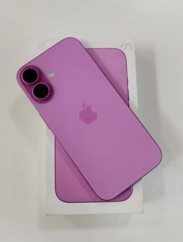 IPhone 16, 128 GB, Çəhrayı, Zəmanət, Simsiz şarj, Face ID