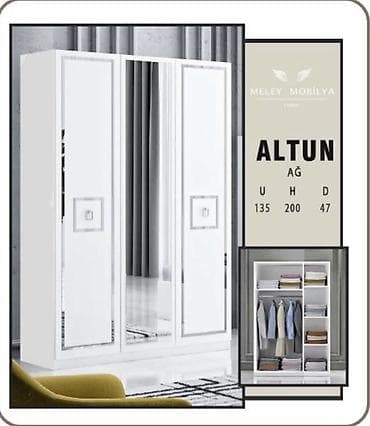 koridor ucun mebel: ALTUN paltar şkafı,dolab,qarderob Fabrik istehsalı mebellərin topdan — 1