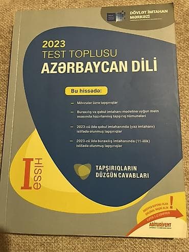 Məhsul: “2023 Test Toplusu – Azərbaycan dili”, I hissə Xüsusiyyətlər lalafo.az -da Məhsul: “2023 Test Toplusu – Azərbaycan dili”, I hissə Xüsusiyyətlər