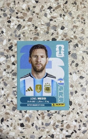 messi formaları: Panini FIFA World Cup 2026 rəsmi stiker – Lionel Messi (ARG 17) - — 1