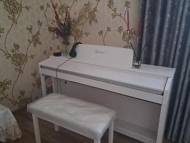 İdman və hobbi: Elektron pianino – Creaton rəqəmsal pianino, ağ korpus və uyğun — 1