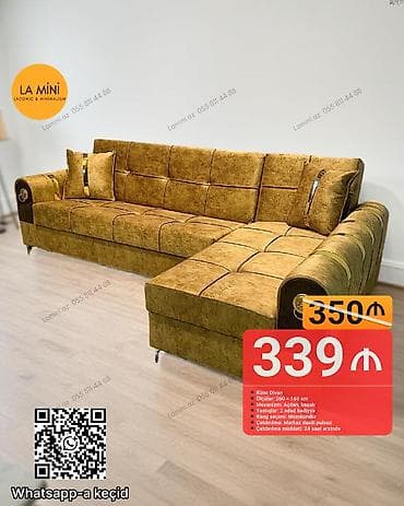 Künc divan, Açılan, Bazalı, Parça, Şəhərdaxili pulsuz çatdırılma