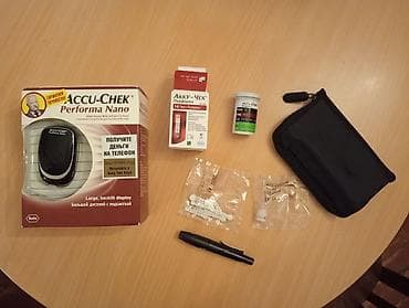 Şəkər ölçən cihaz "Accu-Chek Performa Nano". Təzədir. Глюкометр — 2