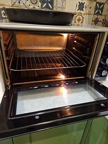 stol usdu qaz: Duxovka Elektrik, rəng - Qara, Ayrıca dayanan — 6