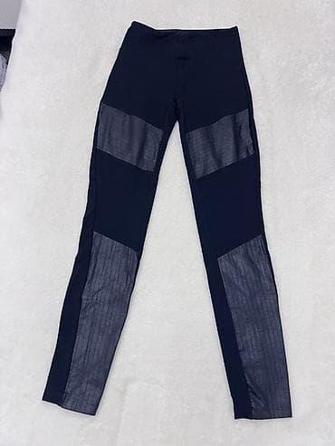 deri plas: Qadın legginsi Calzedonia - Rəng: qara - Dizayn: ön hissədə iki — 1