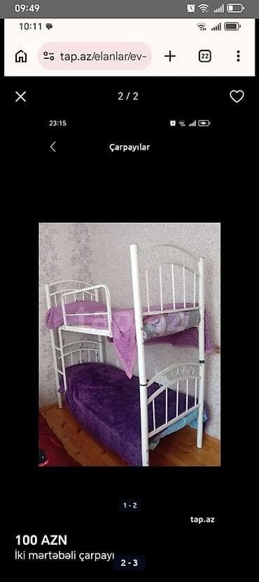 Iki mertebe carpayi .gorunduyu kimidi .elan satilanda silecem bine — 1