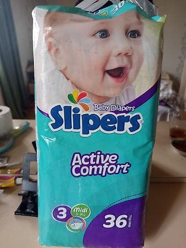 35 olcu: Slipers Baby Diapers – Active Comfort - Ölçü: 3 (Midi) - Uşaq çəkisi — 1