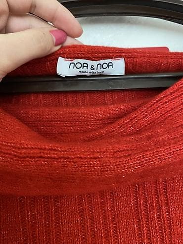 pull and bear: NOA & NOA qadın sviteri - Rəng: tünd qırmızı (kərpic tonunda) - — 3