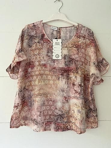 Qadın bluzu – naxışlı, yüngül və hava keçirmə qabiliyyətli parça -