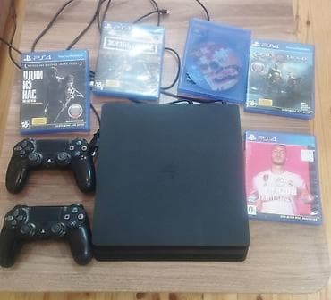 PlayStation 4 Slim konsol paketi Komplekt: - PS4 Slim konsolu (qara