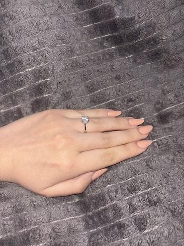 halqa sırğa: Üzük, Swarovski, Gümüş — 3