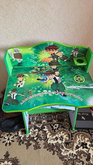 taxta stular: 2 eded stol,her biri 10 Azn.Uşaq üçün yazı‑çizgi masası dəsti - — 4