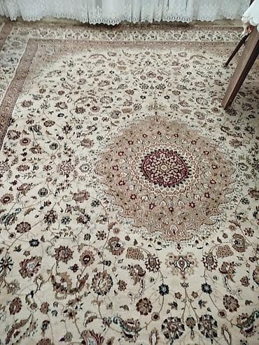 Монеты: Şərq üslubunda klassik naxışlı xalça - Rəng palitrası: krem əsas fon — 2