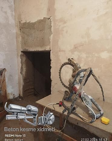 plasik qapı: Beton kəsmə beton deşmə xidməti Karot - HILTI DD 200 / 350 ilə 25 ° — 5