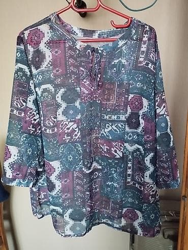 u s polo: Qadın köynəkləri dəsti - Çoxrəngli etnik naxışlı bluz: yüngül və — 3