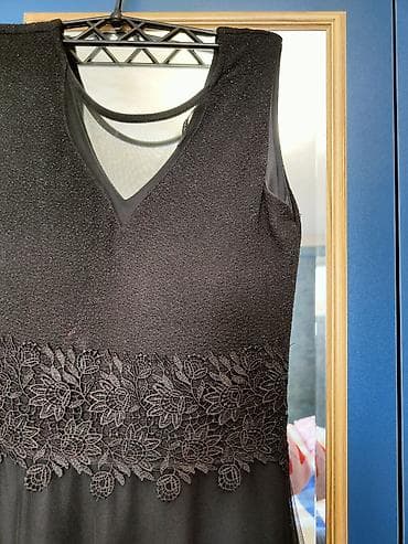 vecerni don: Qara uzun ziyafət/libas - Rəng: klassik qara - Siluet: beldən aşağı — 2