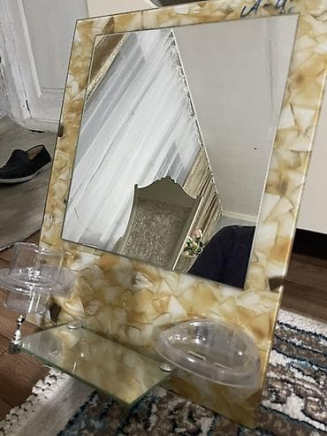 bambu: Güzgü Divar üçün, Düzbucaqlı, Hamam üçün, Çərçivə ilə — 3