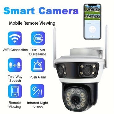 360 derece kamera: Wi-Fi PTZ Kamera 360°FHD Original iCom365 Brendi 360° PTZ kamera -4MP — 9