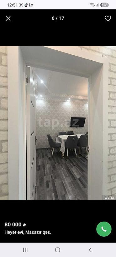 mingecevir mebel: Masazır qəsəbəsində həyət evi. 6 nom mektebin tam yani - Ümumi plan — 4