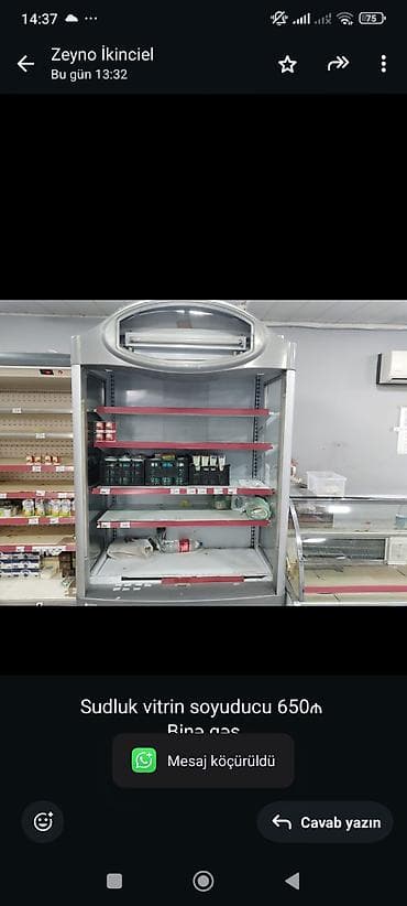 Sudluk vitrin soyuducu 650₼ 
Binə qəs
0971 zeyno♥️