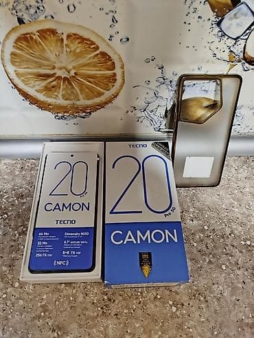 texno camon: Tecno Camon 20 Pro 5G, 256 GB, rəng - Qara, Sensor, Barmaq izi, Face ID — 8