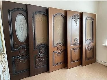 panel plastik: Yeni Otaq qapısı 90x220 sm Çərçivə ilə, Zəmanətli, Ödənişli quraşdırma, Pulsuz çatdırılma — 1