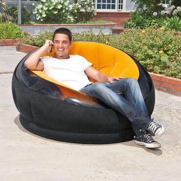 Ev üçün digər mebel: Intex 68582 ( 1,12m * 1,09m * 69cm) Надувное кресло "Intex Empire — 3