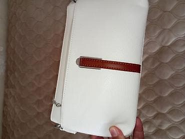 parfois az: Ağ rəngli qadın çantası – mini/çiyin modeli - Material: xırda dənəli — 2