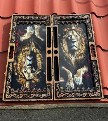 каркасные бассейны в баку: Məhsul: Taxta nərd taxtası (oyma və bəzəkli) - Material: Tam qoz — 4