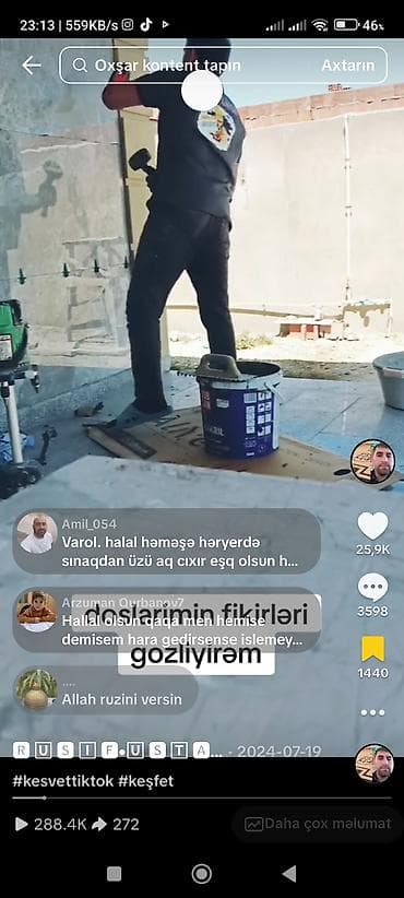 döşeme: Kafel kermaqranit isləri gorurəm.20 ilə yaxindi.əlaqə nomrəm0708770507 — 1