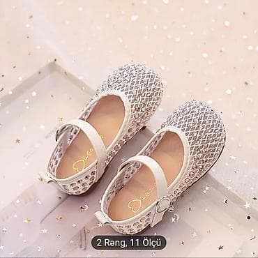 yeni il corablari: Qız uşaqları üçün bəzəkli baletkalar - Dizayn: Mesh torlu üst hissə — 2