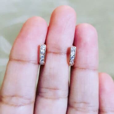 qas sirqalar: Sırğa, Çəhrayı qızıl, 585 Əyar, 106 g — 2