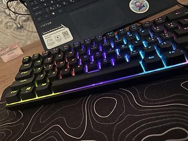 RGB işıqlı mexaniki klaviatura – kompakt 60% dizayn - Tam ölçülü