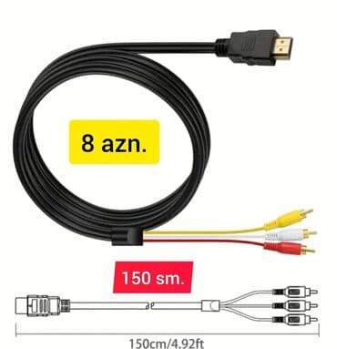 hdmi to av: RCA-dan, AV-dən HDD-yə, HDMİ-yə, HDTV-yə ÇEVİRİCİ ( konvertor ) — 40