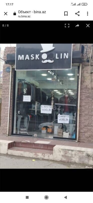 sumqayitda arenda obyekt: Yasamal rayonu,inşaatçılar metrosuna yaxın sahəsi 40 kv/m olan obyekt — 4