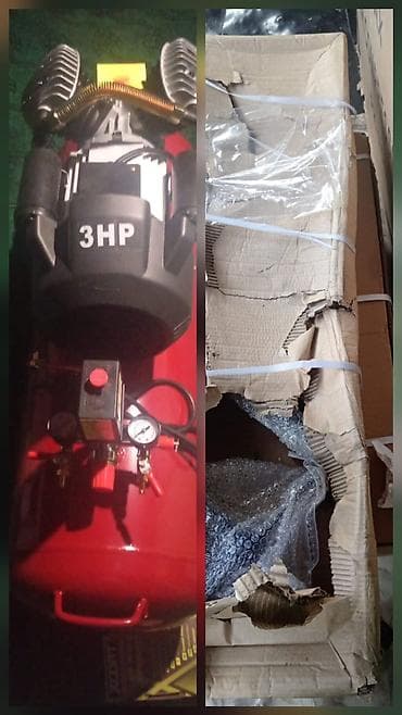 Məhsul: Hava kompressoru Xüsusiyyətlər: - Güc: 3 HP (üç at gücü) -