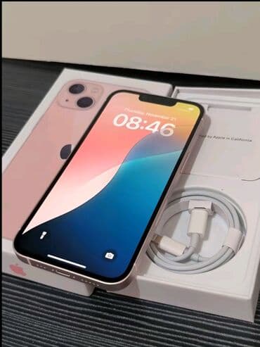 Информатика: IPhone 13, 64 ГБ, Розовый, Face ID — 2