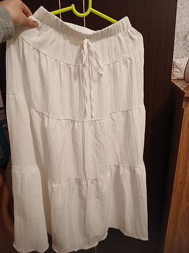 медовый спас крем в баку: "Ağ rəngli, çoxqatlı və plisəli ətək. 1dəfə geyinilib, heç bir ləkəsi — 1