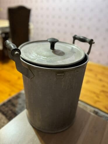 sud bidonu: Qazan, rəng - Gümüşü, 5-dən çox l — 2