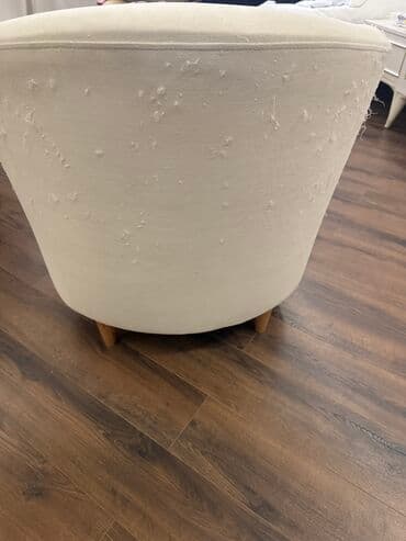 диван и кресло: Б/у, Кресло, Ткань — 1