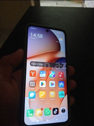 iwdenmiw telefonlar: Redmi Note 12, 256 GB, rəng - Qara, Barmaq izi — 2