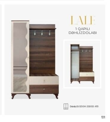 Yeni, Açılan, 1 qapı Düz dolab, Dəhliz dolabı, Türkiyə