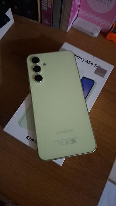 balaca telfonlar: Samsung Galaxy A54 5G, 128 GB, rəng - Yaşıl, Barmaq izi, Face ID — 3
