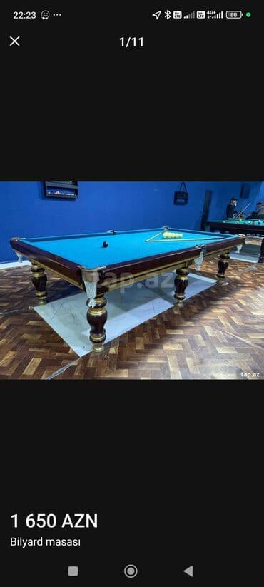 kiy bilyard: - 10 fut Rus bilyard stolu satılır – tam aksesuar komplekti ilə — 8