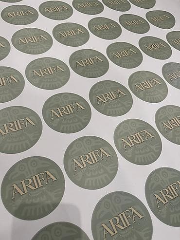çapa: Brend və tədbirlər üçün fərdi stiker/etiket çapı 150 ədəd 5x5 sm - 9 — 6