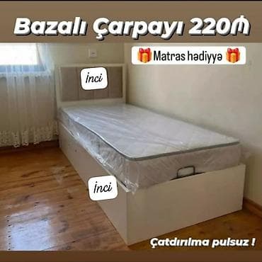 Yeni, Təknəfərlik çarpayı, Bazalı, Matras ilə, Siyirməsiz, Azərbaycan