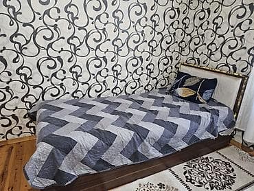 Односпальная кровать, С матрасом, Без выдвижных ящиков at lalafo.az Односпальная кровать, С матрасом, Без выдвижных ящиков